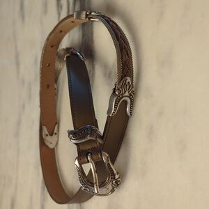 Vintage Streets Ahead Los Angeles Western Inspired Women's Belt Made in USA- MED